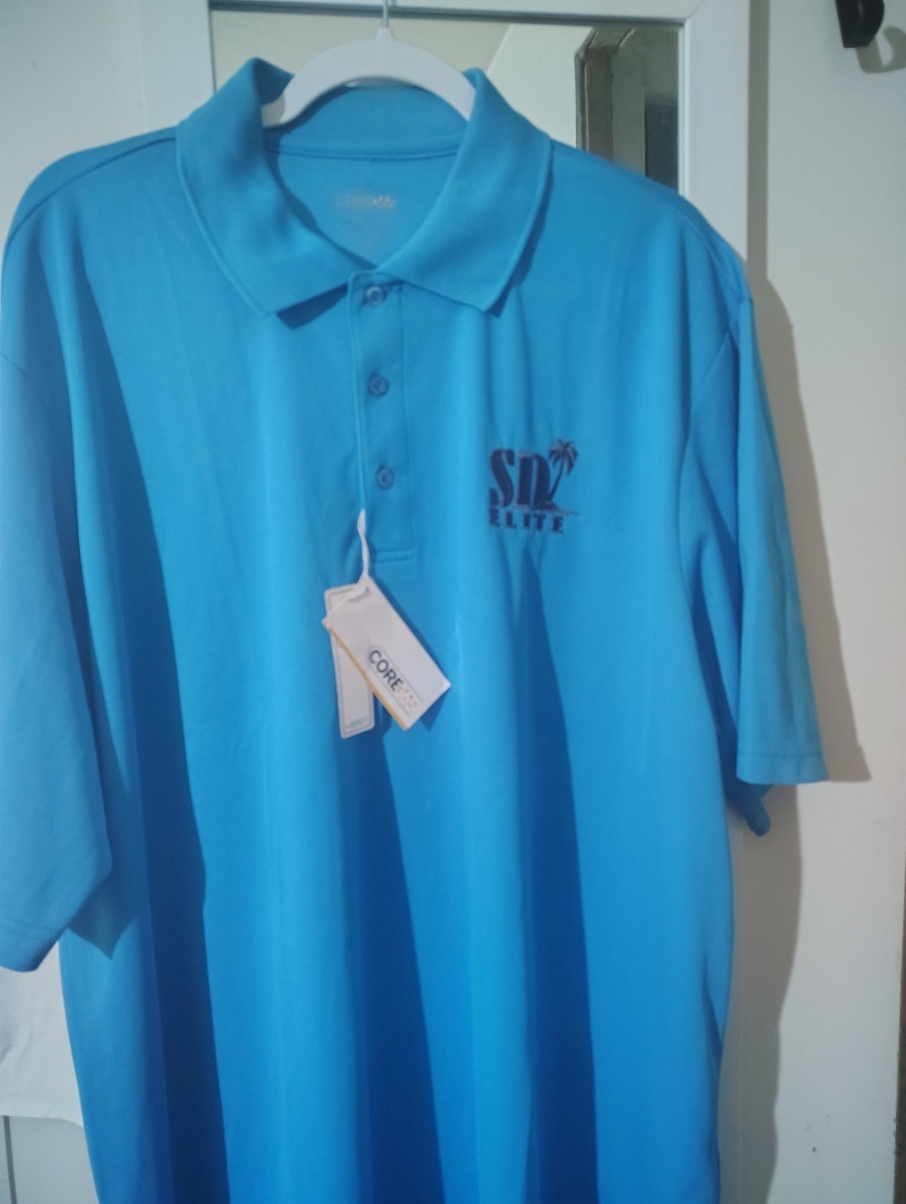 Core365 Electric Blue Polo Shirt 3XL  One Of The SD ELITE 🏝️ RARE